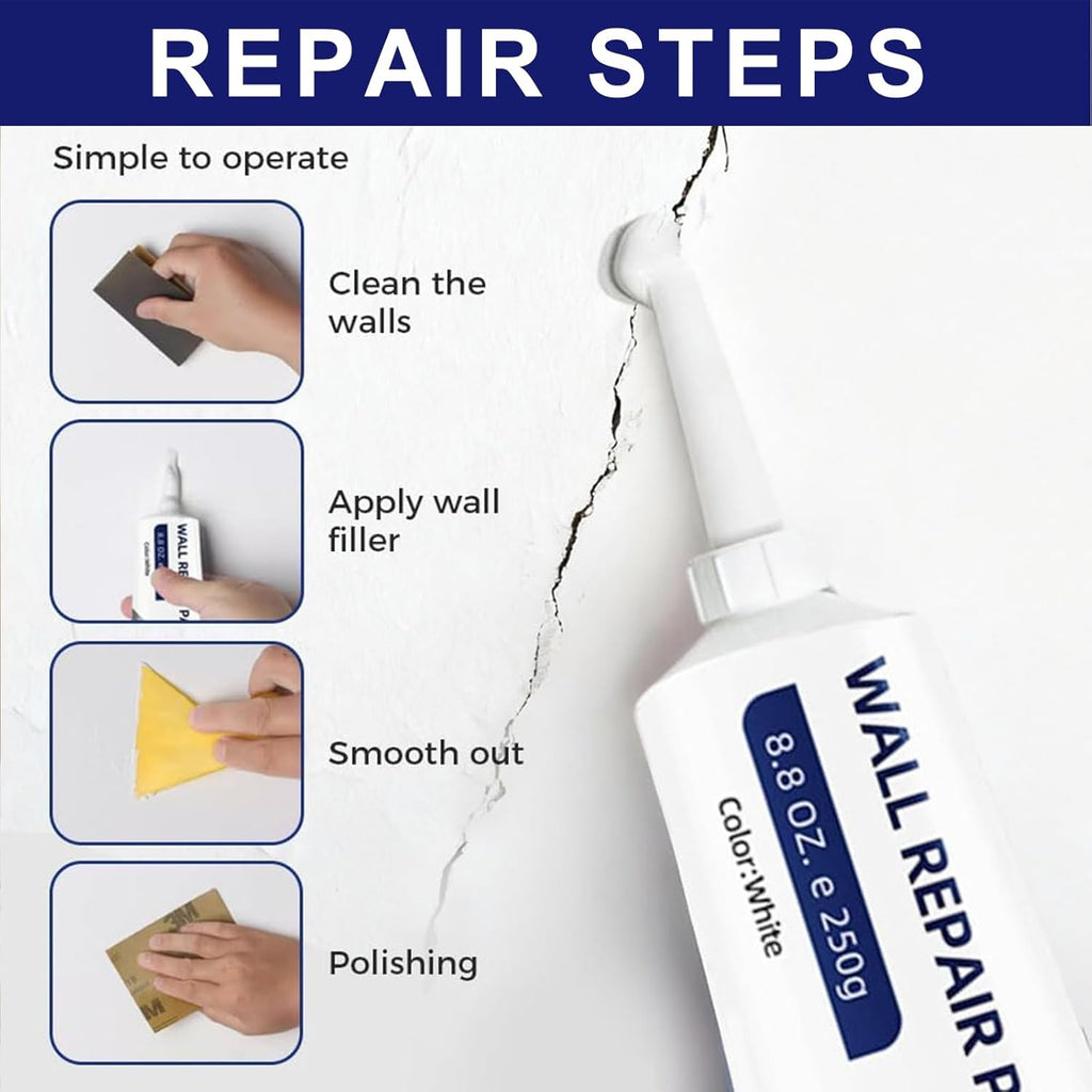 Drywall Patch Repair Kit, 250g Wall Mending Agent