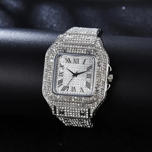 Bling Rapper Necklace, Watch+Bracelet Jewelry